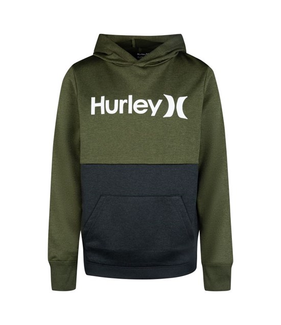 Hurley Hoodie Boy - H2o Dri O&o Blocked Army Heather | BRWKGH-208