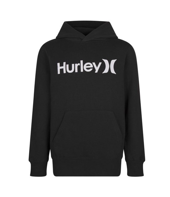 Hurley Hoodie Boy - Hrlb Fleece Grises Oscuro Blancos | DJEMPV-082