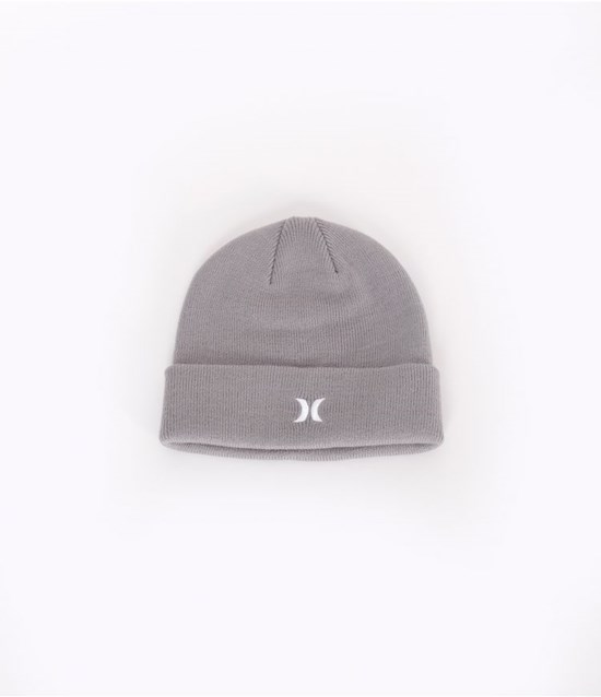 Hurley Icon Cuff Beanie Grises | CFUANY-165