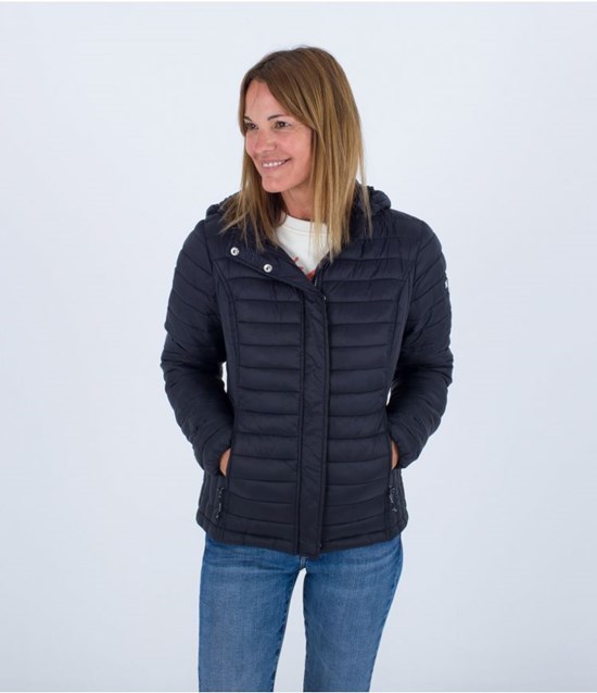 Hurley Jacket Packable Ligeros Negros | HUKYWG-203