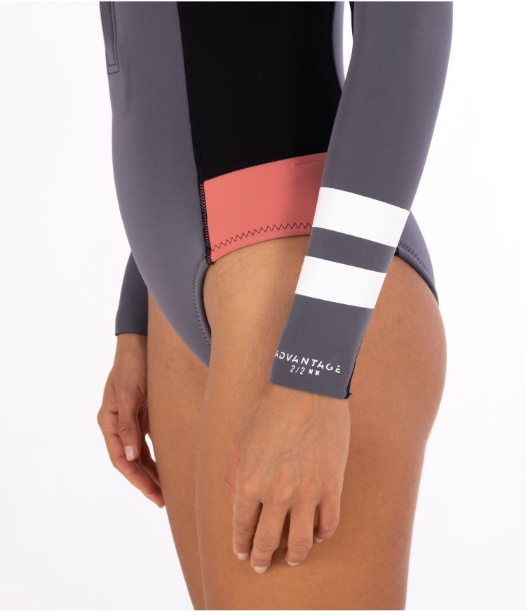 Hurley Advantage 2/2mm Springsuit Wetsuits Grises | GBJASK-672