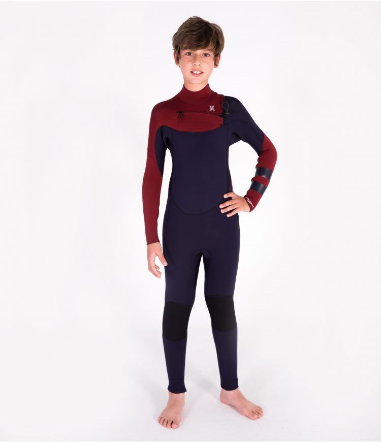 Hurley Advantage 4/3mm Fullsuit - Boys - Kids\' Wetsuits Obsidian | XVAFSG-743