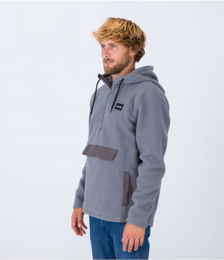 Hurley Anorak 1/4 Zip Anorak Sherpa Grises | XKMWQY-795