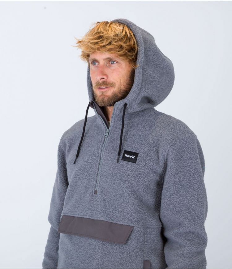 Hurley Anorak 1/4 Zip Anorak Sherpa Grises | XKMWQY-795