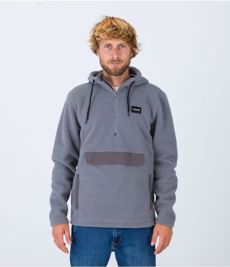 Hurley Anorak 1/4 Zip Anorak Sherpa Grises | XKMWQY-795