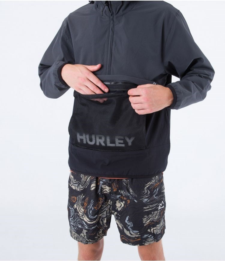 Hurley Anorak Packable Phantom+ Grises | RFHXYN-870