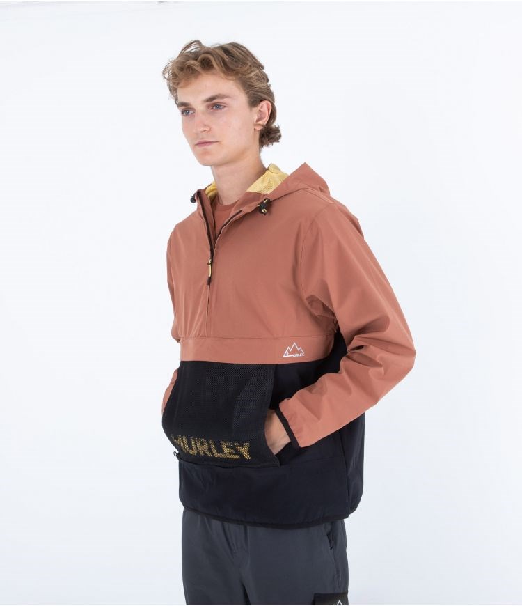 Hurley Anorak Packable Phantom+ Zion Rust | FWSJVN-176
