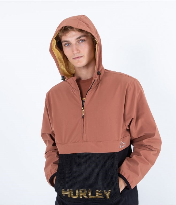 Hurley Anorak Packable Phantom+ Zion Rust | FWSJVN-176