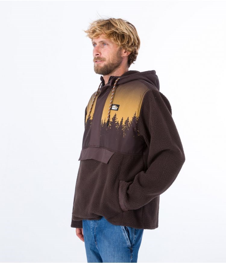 Hurley Anorak Polar Evergreen Burrito Anorak Marrom | TSQADP-215