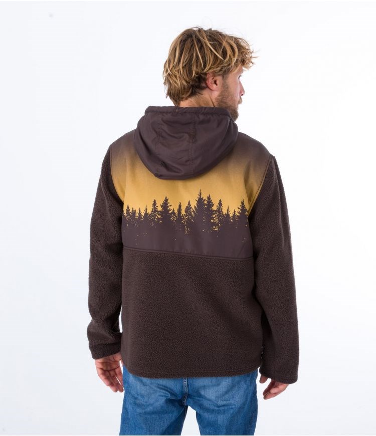 Hurley Anorak Polar Evergreen Burrito Anorak Marrom | TSQADP-215