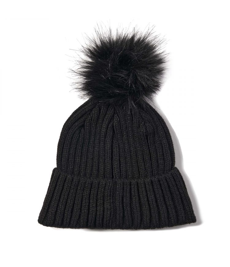 Hurley Beanie Pom Pom June Pom Negros | RIBTDY-251