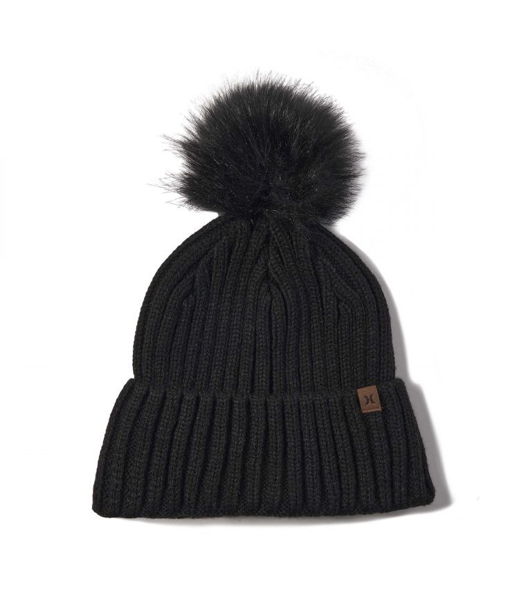 Hurley Beanie Pom Pom June Pom Negros | RIBTDY-251