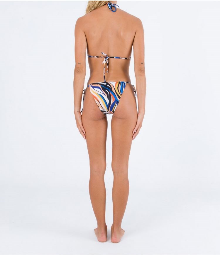 Hurley Bikini Bottom Side Tie Sand Dunes Cheeky Side Tie Multicolor | FORAYT-071