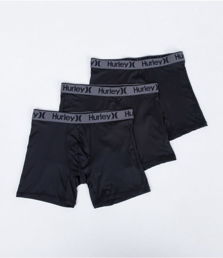 Hurley Boxer 3 Pack Regrind Core Negros | LMIJKC-932