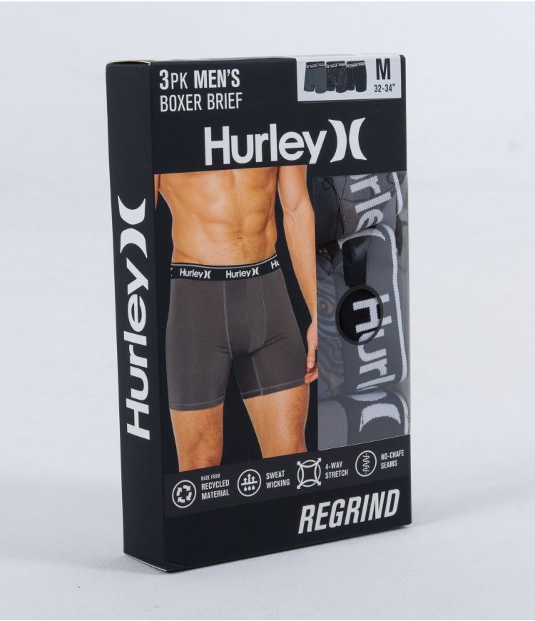Hurley Boxer 3 Pack Regrind Moab | DKUTEN-918