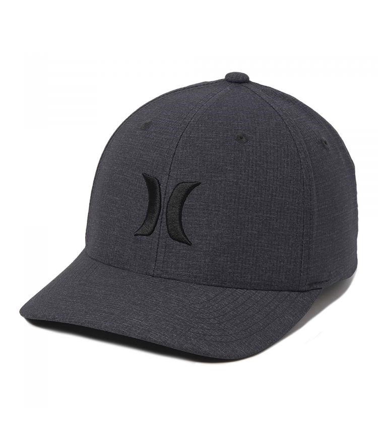 Hurley Cap Stretch Fit Phantom Resist Negros | TLBWMU-312