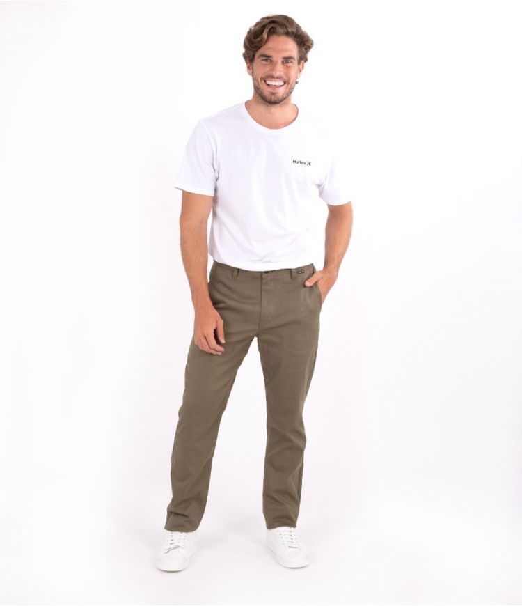 Hurley Dri Worker Pant Trousers Verde Oliva | DKRVWJ-498