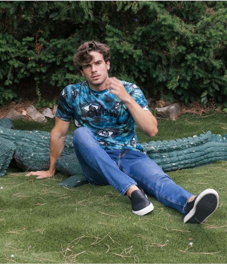 Hurley Elrow Allover Printed Tee Ss Tops And T-shirts Verdes | ODJGBQ-293