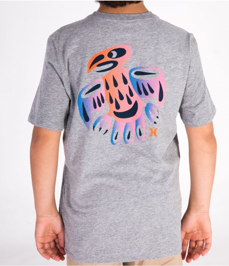 Hurley Fontez Ss - Boys – Tops Grises Oscuro | MJYXSE-064