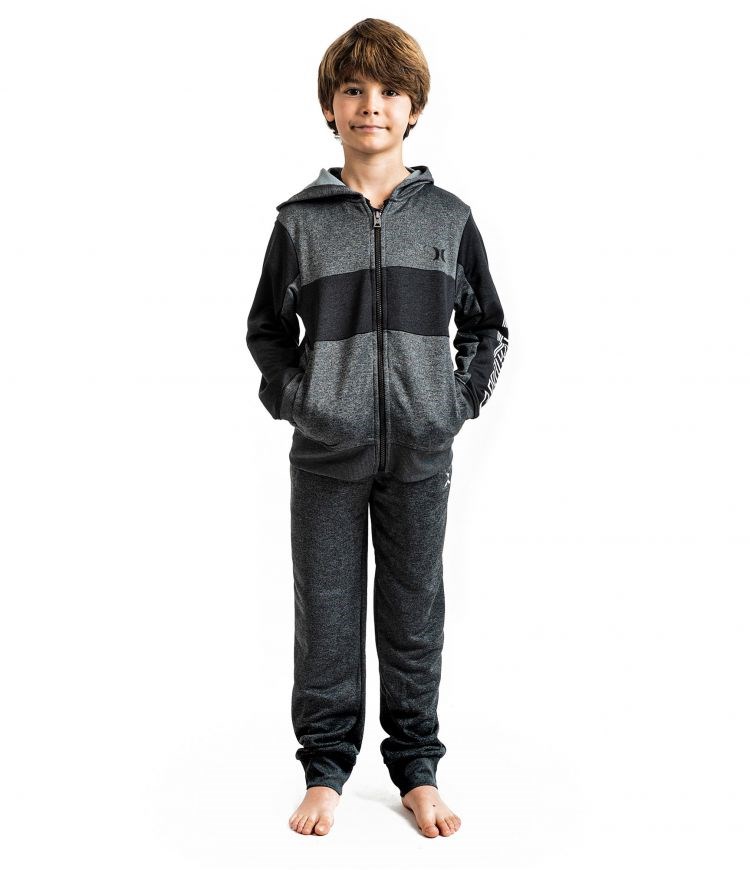 Hurley H2o Dri Solar Zip Hoodie - Boys - Kids\' Tops Grises | YFDGEU-390