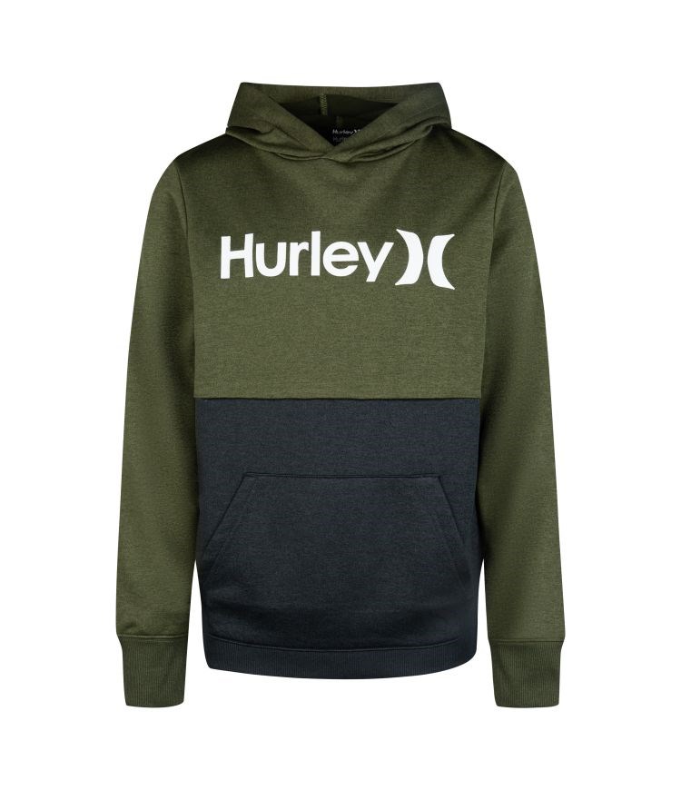 Hurley Hoodie Boy - H2o Dri O&o Blocked Army Heather | BRWKGH-208