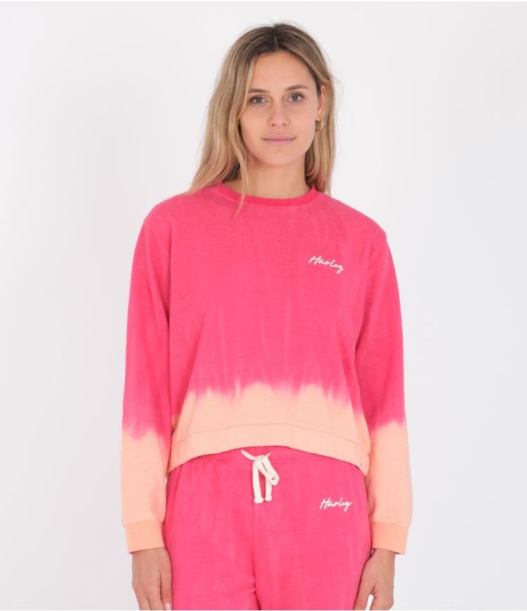 Hurley Hoodie Classic Fit Tie Dye Rosas | YDBPJO-798