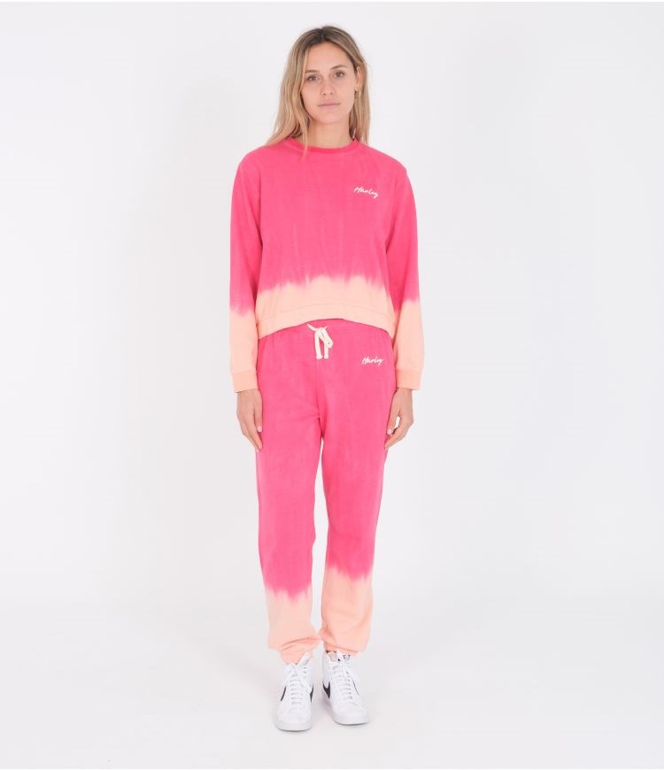 Hurley Hoodie Classic Fit Tie Dye Rosas | YDBPJO-798