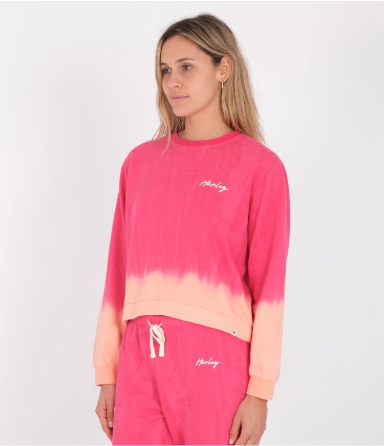 Hurley Hoodie Classic Fit Tie Dye Rosas | YDBPJO-798