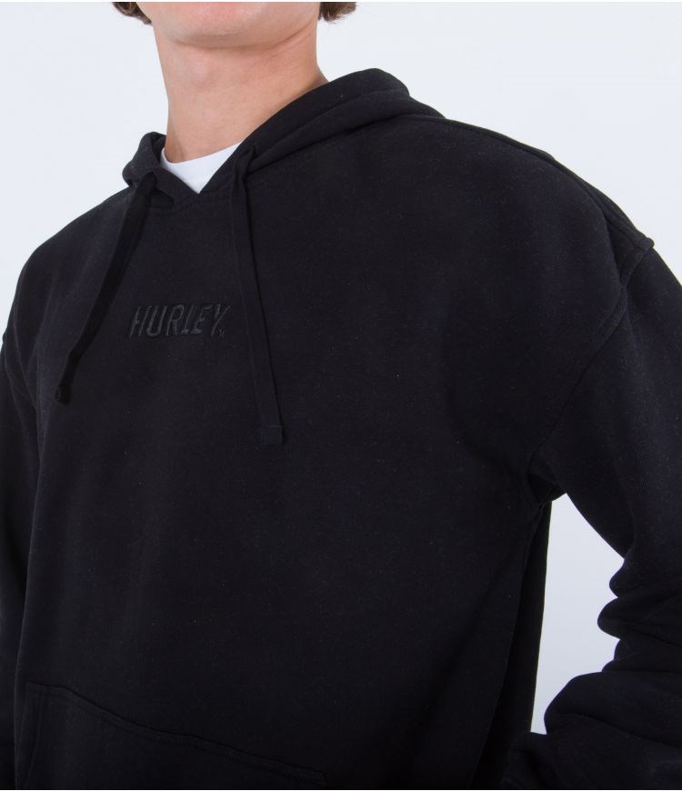 Hurley Hoodie Fastlane Negros | MHWZQP-829