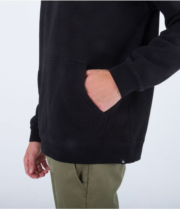 Hurley Hoodie Fastlane Negros | MHWZQP-829