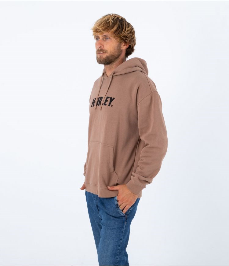 Hurley Hoodie Fastlane Solid Taupe Haze | GBRYZU-816