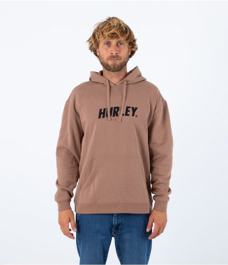 Hurley Hoodie Fastlane Solid Taupe Haze | GBRYZU-816