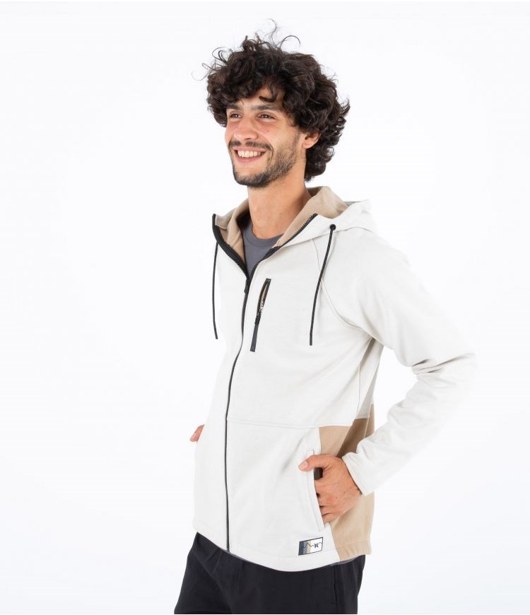 Hurley Hoodie Full Zip Wilder Heat Bone | LJDXAW-849