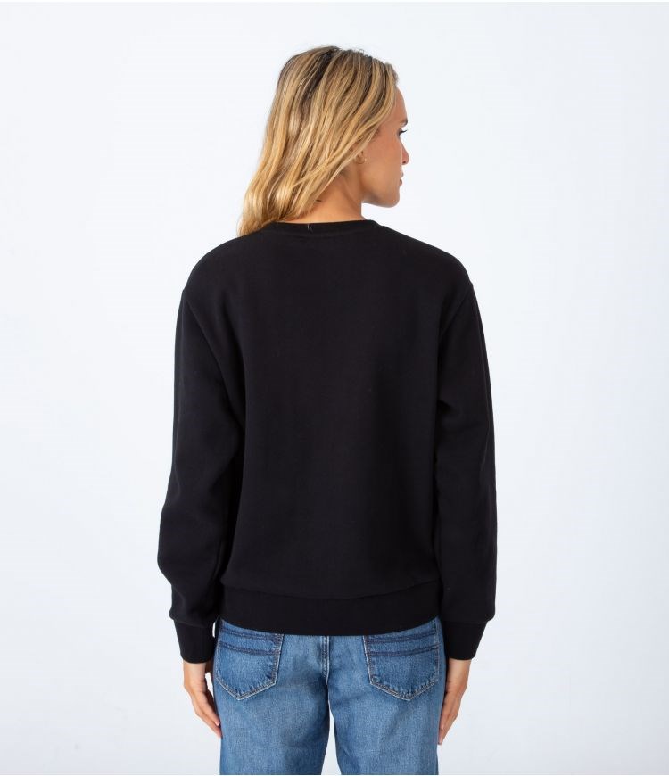 Hurley Hoodie Logo O&o Core Crew Negros | RVOEXM-167