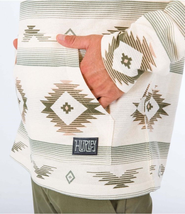 Hurley Hoodie Mofern Surf Poncho Barely Bone | NYHVSX-180