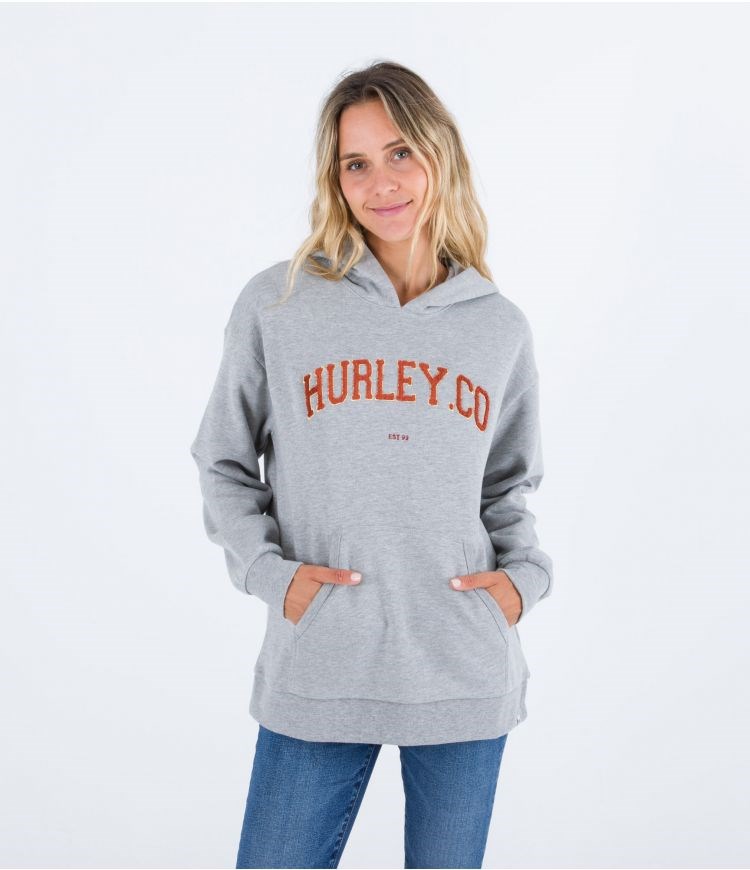 Hurley Hoodie Os University Grises | XWNKZM-462