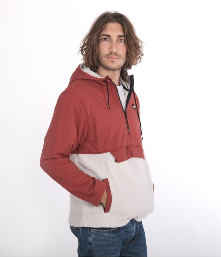 Hurley Hudson Burrrito Anorak Sweatshirts And Hoodies Redstone | SQBRXO-531