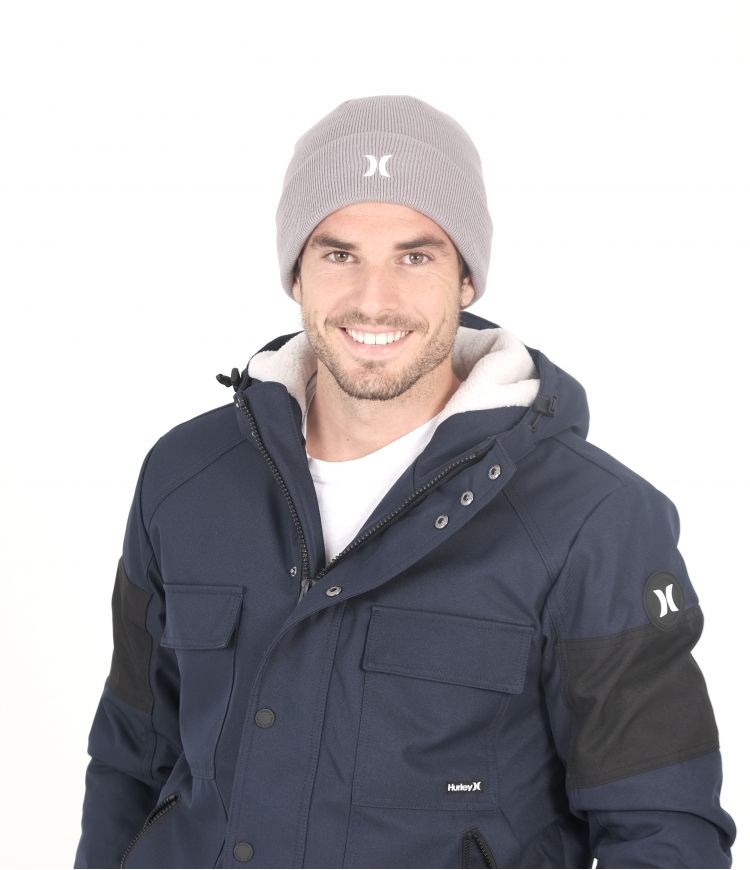 Hurley Icon Cuff Beanie Grises | CFUANY-165