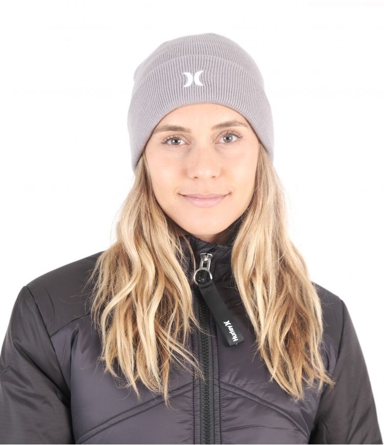Hurley Icon Cuff Beanie Grises | CFUANY-165