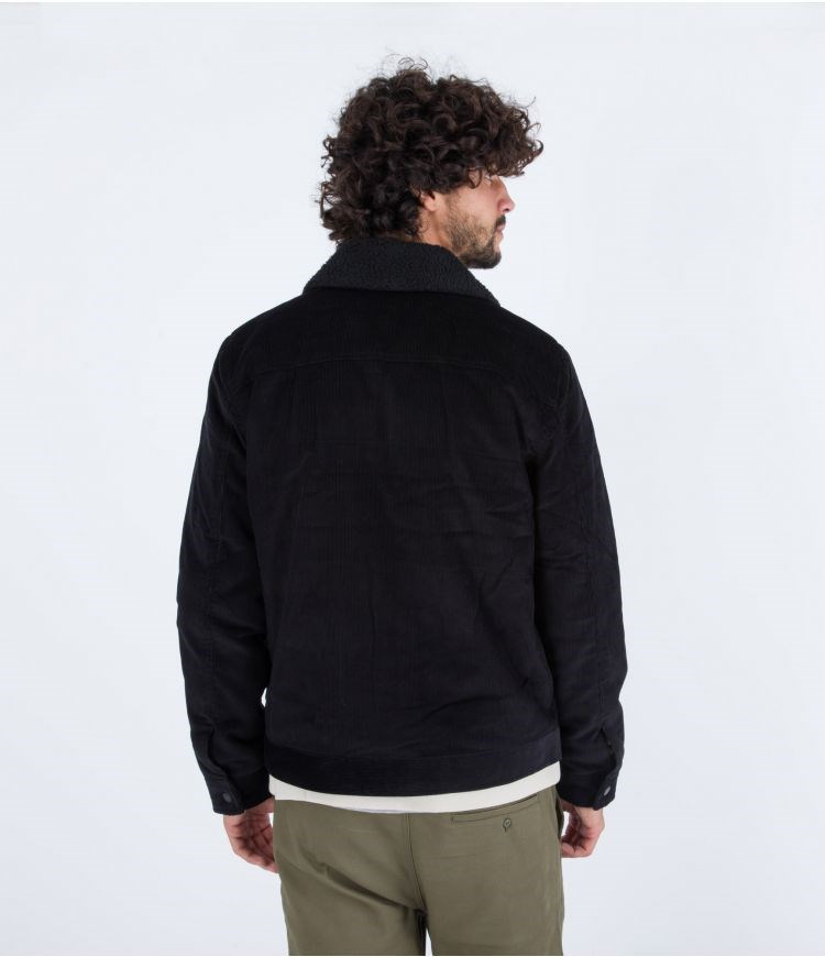 Hurley Jacket Gurney 2.0 Cord Negros | OZFLGK-523