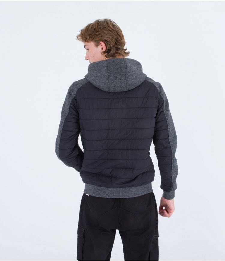 Hurley Jacket Monitor Mixed Media Negros | YIQVUF-710