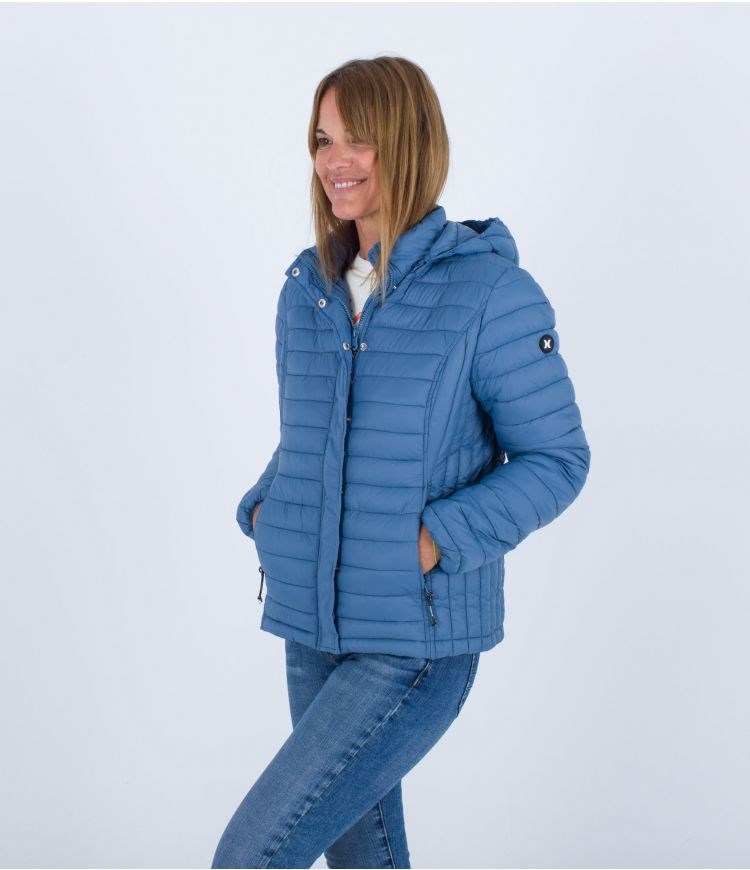 Hurley Jacket Packable Ligeros Azules | DQGPJB-247