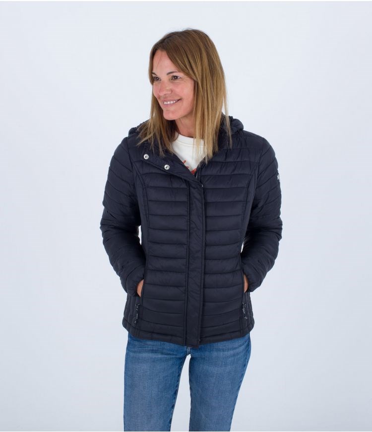 Hurley Jacket Packable Ligeros Negros | HUKYWG-203