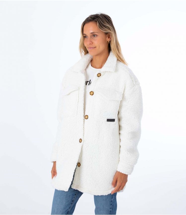 Hurley Jacket Sherpa Marshmallow | YCSOQZ-495