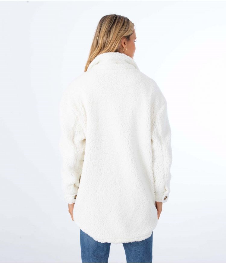 Hurley Jacket Sherpa Marshmallow | YCSOQZ-495