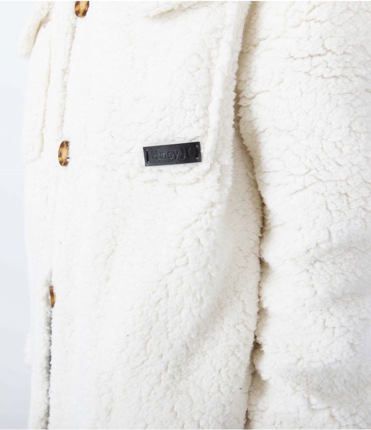 Hurley Jacket Sherpa Marshmallow | YCSOQZ-495