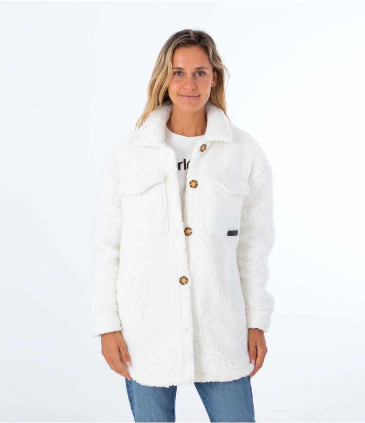 Hurley Jacket Sherpa Marshmallow | YCSOQZ-495