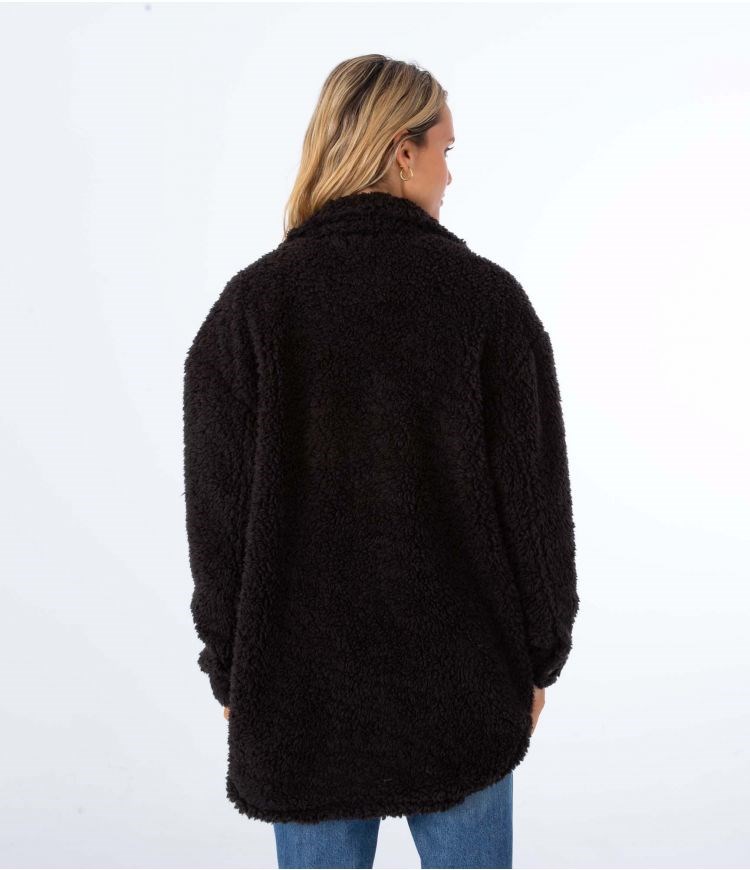 Hurley Jacket Sherpa Negros | DUYFML-398