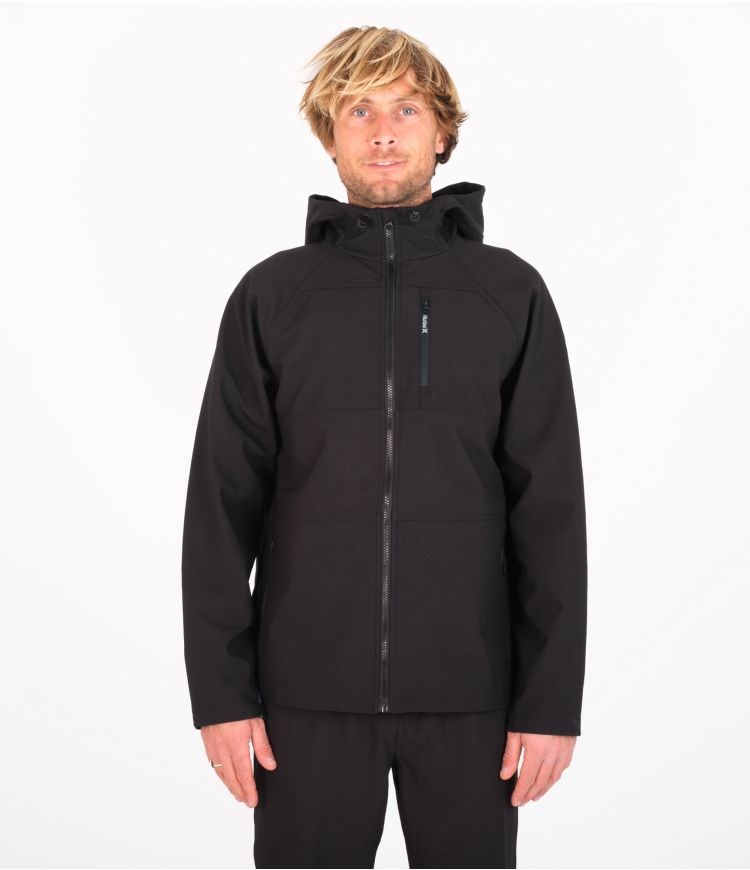 Hurley Jacket With Zip Heat Elite Negros | MEAPVU-367