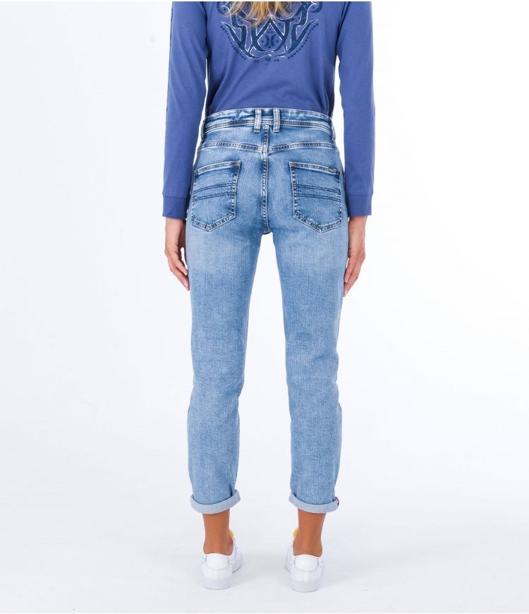 Hurley Laney Mom Oceancare Denim Pant Bottoms Denim Wf2 | QOXCRG-947